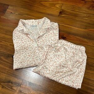 Serenedelicacy Women's Satin Pajama Set Long Sleeve Button Down Silky Pj Set